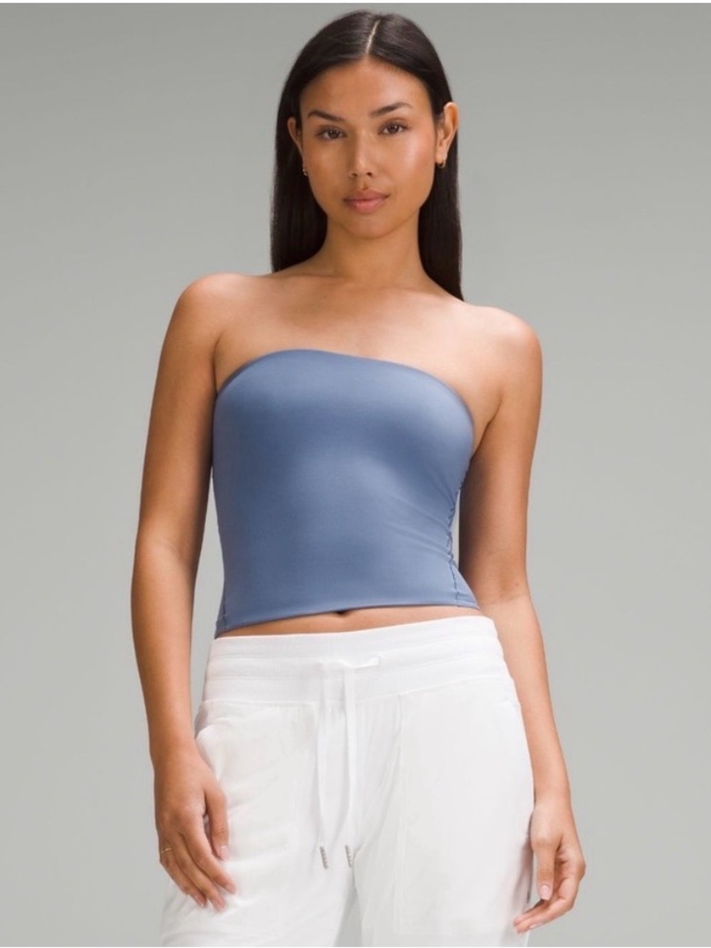 Lululemon Wundermost Ultra-Soft Nulu Tube Top Oasis Blue